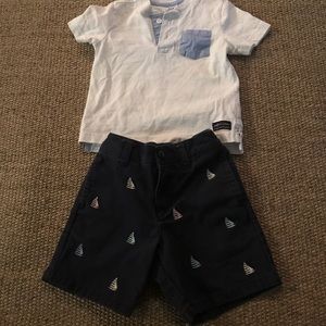 Boys Janie and Jack shorts - shirt